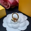 Fashion Women Ring Designer Jewelry Simple Golden Rings Womens Luxury Letter F Rings Designers Party Lady Ornament