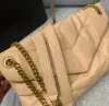 Mode kvinnor luxurys loulou designers väskor riktiga läder handväskor messenger crossbody kedja axelväska kuvert medelkedja påse totes