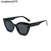 2023 New high-definition sunglasses with geometric frame for beautification and no Buy one pair of sunglasses and send two