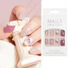 Unhas Postiças Artificiais Fofas Femininas Destacáveis Moda Faça Você Mesmo Cobertura Completa Nail Art Utilizável Mix Estilo Manicure Decoração