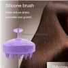 Other Bath Toilet Supplies Wholesale 5 Colors Sile Women Hair Mas Brush Head Soft Comb Portable Pet Dog Removal Dh0640 Drop Delive Dhfxe