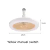 Plafondventilatoren met verlichting 10 inch 25cm E26 E27 30W led-licht plafondventilator, handmatige bediening op afstand voor slaapkamer kleedkamer kleine kamers koeling dimmen timing