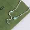 80% de rabais sur les bijoux de créateur bracelet collier bague SJ. Interlockin Bead Chain collier de couple minoritaire polyvalentnouveaux bijoux