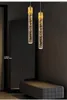 Pendant Lamps LED Modern Lamp Creative Lighting Crystal Bedside Restaurant Living Room Gold Black 9W/12