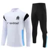 2023 2024 Marseille Trascksuit de football pour adultes et enfants 23 24 OM MILIK PAYET Costume d'entraînement de football pour hommes Olympique de Marseille Survetement Maillot Foot