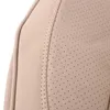 Housses de siège de voiture Auto universel pour 4 saisons avant couverture complète en cuir PU respirant coussin de chaise protecteur tapis coussin Beige