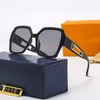 Luxus-Sonnenbrille, polarisiert, Designer-Damen- und Herren-Luxusschutz-Sonnenglas, Vollrahmen, Buchstabe V-Sonnenbrille, mehrere Farben, mit Box, Lila
