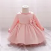 Fille robes bébé robe hiver manches longues vêtements enfants fête enfant en bas âge 1st année anniversaire princesse robe de bal infantile Vestidos