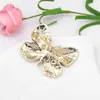 Pins Brooches Wholesale of 6 multicolored crystal rhinestone butterfly brooches suitable for girls' dresses hats shoes jewelry decoration G230529