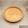 Dishes Plates Sushi Platter Dish El Service Plate Wooden Square Dessert Cake Bread Tray Home Tea Cup Pad Holder Wood Fruit Drop De Dhvfe