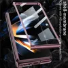 Роскошный магнитный шарнир прозрачного покрытия телефона Vogue Phone для Samsung Galaxy Folding Z Fold4 5G Прочная полная защитная мягкая бампер чистая мембрана