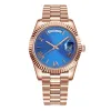 Męskie zegarek luksusowe maszyny różowe złoto tydzień kalendarz wielokolorowy automatyczny ruch Sapphire szklane lustro zegarki Montes Prezent