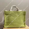 Tropicalia Micro Bag Tote Sacos Tecido Bolsas de Designer de Luxúria Tecida Crossbody Mulheres Colhê de Couro Verão Bolsas de Viagem Compras de ombro de ombro de praia Totas de viagem