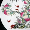 Assiettes Ancienne Assiette En Porcelaine Chinoise Couleur Peinte À La Main Motif Shou Tao