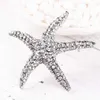 Pins Brooches Sparkling chest suitable for women sparkling rhinestone charm starfish pins luxurious clothing jewelry party gifts G230529