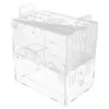 Kooien Acryl transparante hamster cavia kooi huishoudelijke hamster luxe dierbenodigdheden acryl transparante hamsterkooi