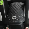 New Crystal Rhinestone Car Armrests Cover Pad PU Leather Vehicle Center Console Arm Rest Box Cushion Covers Protector Car accessorie