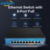 Controllo Switch POE Ewind Gigabit Ethernet Interruttore con slot SFP 10/100/1000 Mbps Interruttore di rete per fotocamera IP/wireless AI Smart switch