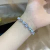 Moissanite Moissanite Diamond Bracelet 100% Real 925 Sterling Silver Engagement Wedding bangles Bracelets for women Bridal Jewelry