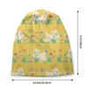 Berets West Highland White Terrier Playing With Butterfly Bonnet Hat Knit Hip Hop Unisex Adult Westie Dog Puppy Winter Beanies Cap