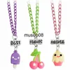 Pendant Necklaces 3 Pieces / Set Best Friend BFF Necklace for Women Ice Cream Pendant Necklace Women Friendship BFF Jewelry Children's Gift J230601