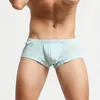 Underbyxor 2023 män sexig mode hemboxare shorts bekväm mjuk fast färg låg midja penis stor påse trosor trosor underkläder