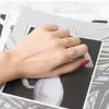 Paarringe S925 Sterling Silber Ring Ästhetisches Herz Hohler vergoldeter Ring Nicht allergisch Schönes Aussehen Kofo Love Jewelry Offener Ring