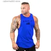 Men's T-Shirts Mens tank tops shirt gym tank top fitness clothing vest sleeveless cotton man canotte bodybuilding ropa hombre man clothes wear T230605