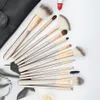 Brushes RANCAI 12pcs Makeup Brushes Set crochas maquillaje Green Large Loose Powder High Gloss Eyeshadow Foundation Contour SynthetiHair