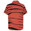 Chemises décontractées pour hommes Jojos Bizzare aventures chemise de plage Guido Mista motif tigre Hawaii Harajuku Blouses à manches courtes vêtements personnalisés
