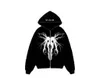 Kvinnors hoodies tröjor Anime Punk Style Harajuku Sweatshirt Y2K GOTHIC 3D Printe Zip-up All Face Y2K Par Harajuku Women Man Funny Chic Hoodie 230531