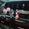 Decorative Objects Car Decoration Cute Cartoon Couples Action Figure Balloon Ornament Auto Interior Dashboard for Girls Gifts 230531