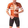 Racing Sets 2023 Arrival Men's Short Distance Cycling Skinsuit 20D Gel Pad Clothing Tri Suit Aero Lycra Bike Speedsuit Triathlon