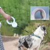 Coleiras para cães coleiras retráteis com LED 10 pés de segurança para caminhada com alça antiderrapante para cães pequenos e médios
