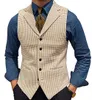 Pants Multicolor Houndstooth Pattern Men's Suit Vest Waistcoat Wedding Clothing Tailored Party Wear Business Casual Dress Vneck Top