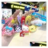 Sieraden Cartoon Kuromi Met Donut Sil Hanger Sleutelhanger Rugzak Ornament Auto Ring Geschenken Drop Delivery Baby Kids Moederschap Accesso Ot3Gh