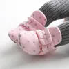 Nouveau-né bébé chaussettes chaussures garçon fille enfant en bas âge premiers marcheurs chaussons coton doux anti-dérapant chaud bébé berceau chaussures