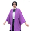 Roupas étnicas Quimono Tradicional Masculino Cardigan Masculino Harajuku Streetwear Traje Samurai Verão Praia Haori Obi Yukata