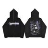 Yiciya herr hoodies tröjor emo y2k kläder zip up överdimensionerad kappa hiphop streetwear kvinnor tröja anime grafik goth harjuku grunge jacka