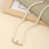 Pendant Necklaces Luxury Designer Pearl Necklace Crystal Planet Necklace Penadnt Chain Jewelry Mothers Day Gift Birthday Gift for Girlfrien J230601