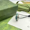 60% скидки дизайнерские ювелирные украшения колье 925 бирюзовая зеленая эмаль, используемая для мужских женских пар, пара персонализированного указательного кольца пальца