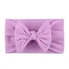 Haaraccessoires 2023 Baby Kleur Zacht En Comfortabel Effen Strik Hoofdband Kinderen Schattige Prinses Sieraden Hoofddeksels