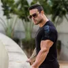 Men's T-Shirts New arrival Bodybuilding and Fitness Shirts Mens Short Sleeve T-shirt GymS Shirt Men Muscle Tights Gasp Fitness T Shirt tops T230601