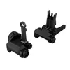 Tactische KAC 300 Flip Sight Voor En Achter Opvouwbare Bezienswaardigheden Voor Geweer Jacht Fit 20mm Weaver Rail CNC aluminium Constructie