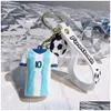 Bijoux Football Vêtements Pvc Porte-clés 3D Voiture Sac À Dos Porte-clés Artisanat Cadeau En Gros Drop Delivery Bébé Enfants Maternité Accessoires Otbcm