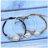 Charm-Armbänder, Bohemian-Muschel-Armband, handgewebt, verstellbares Seil für Frauen, Freundschaftsschmuck, Party, kreatives Geschenk, Sommer-Accessoires