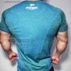 Erkekler T-Shirts T-Shirt Erkek Kısa Kollu Tişörtlü Erkek Spor Salonu Vücut Geliştirme Cilt Sıkı Termal Sıkıştırma Gömlekleri Egzersiz Üst T230601