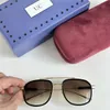 Heta herrmodedesign Solglasögon Fashion Glasses Vintage Shiny Gold Summer Style Laser Logo Top Class Glasses Case