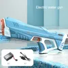 Sand Play Water Fun New Electric Gun Pistol Shooting Toy Full Automatic Summer Beach For Children Barn pojkar Girls Game R230613