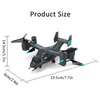 HD Camera Drone 4K 2.4GHz 1080P HD Band WiFi Quadcopter Altitude Hold RC Helicopter V22 Osprey Remote Control Toys for Adult